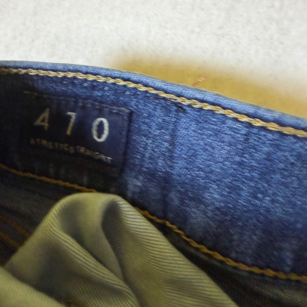 Lucky Brand 410 Athletic Straight Jeans Mens 38x32 Blue Medium Wash Denim Pants - Picture 4 of 5